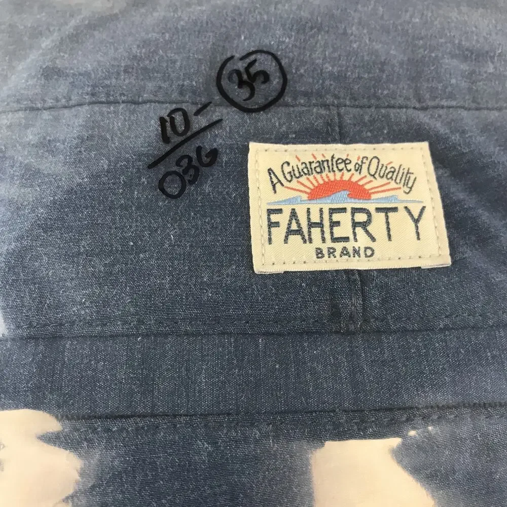 Faherty‎ Shorts Mens 35 Drawstring Hybrid Performance Stretch Lightweight Casual